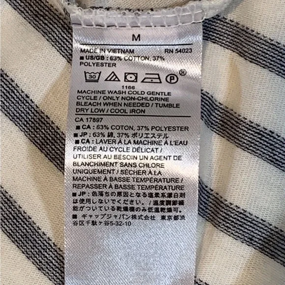 Banana Republic Women's Medium Top One Shoulder Beachy Nautical Vacation Breezy - Picture 8 of 11